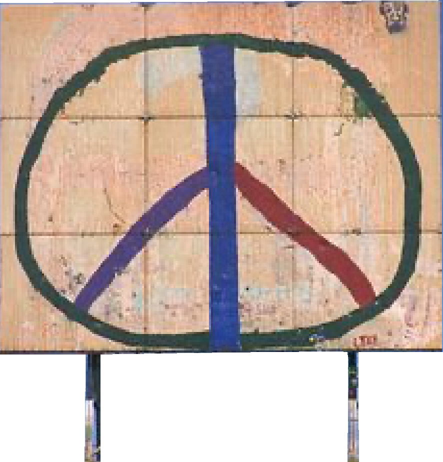 Waterworks hill peace sign